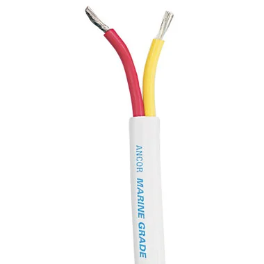 Ancor Safety Duplex Cable – 16/2 AWG – Red/Yellow – Flat – 25′