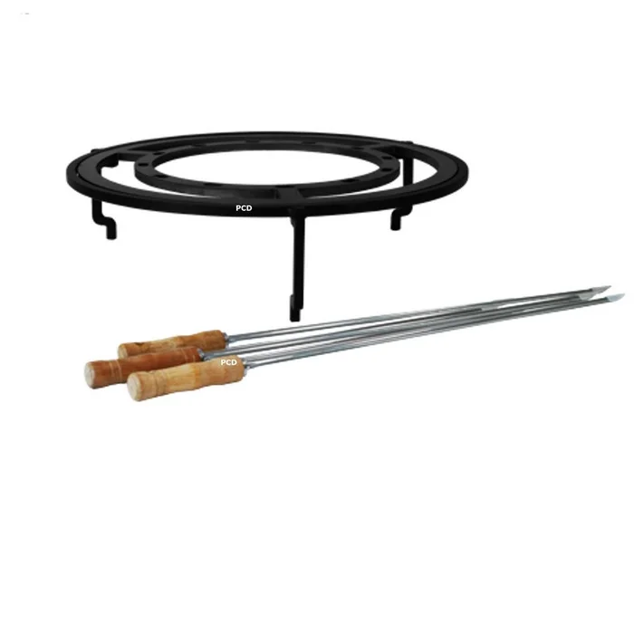 Anneau Et Brochettes De Cuisson Verticale Brazil Pour Braséro Plancha Ofyr XL