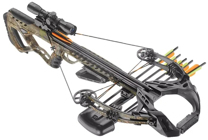Arbalète à poulies 185 lbs GUILLOTINE-X CAMO performance