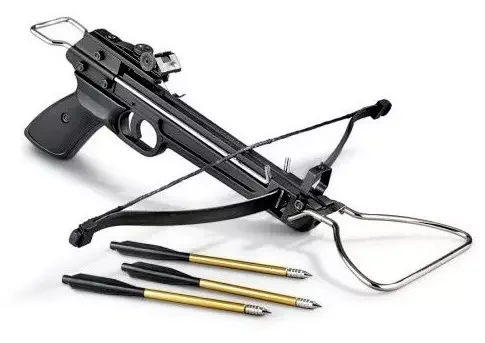 Arbalète pistolet 80 lbs + 3 fleches alu