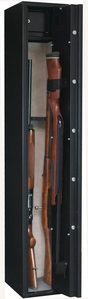 Armoire 4 armes avec lunette + 1 dans la porte avec coffre intérieur INFAC SAFE