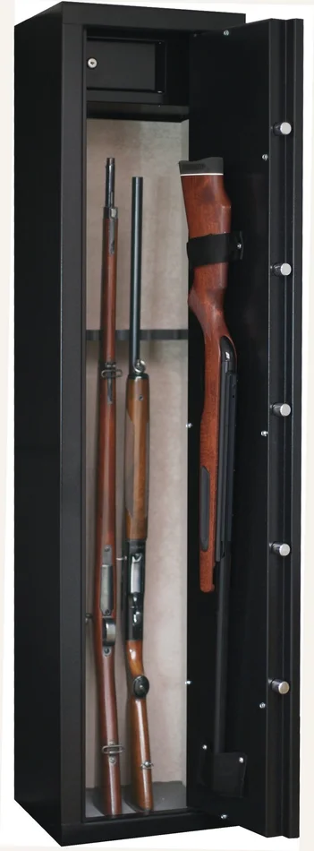 Armoire 6 armes avec lunette + 1 dans la porte avec coffre intérieur INFAC SAFE