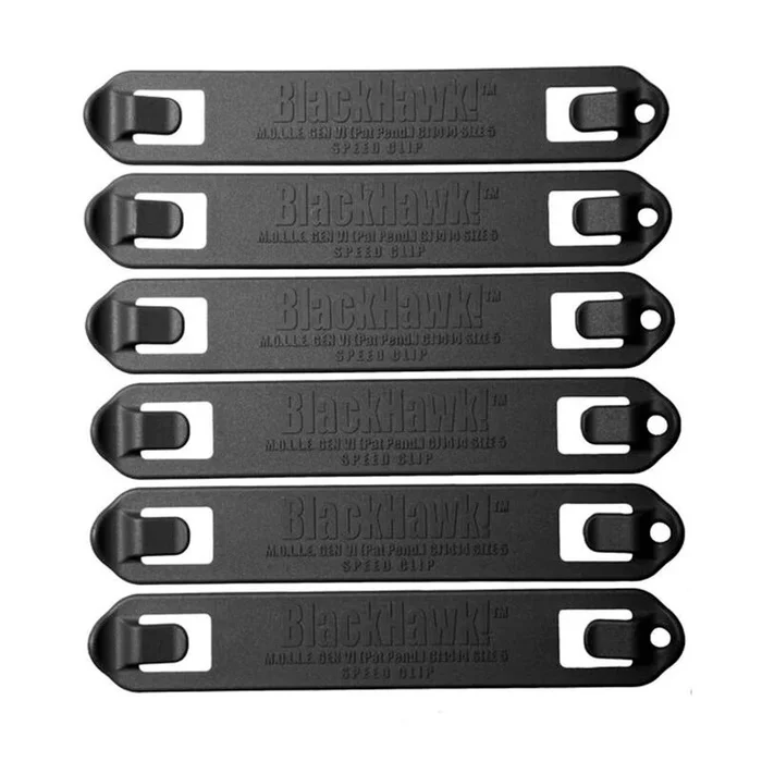Attache MOLLE Blackhawk Speed Clip 7″ (lot de 6)