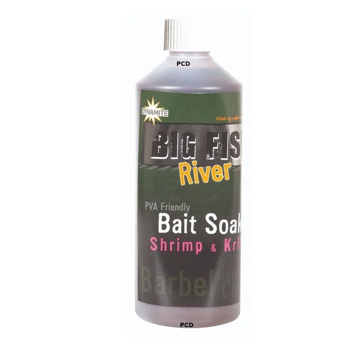 Attractant Liquide Dynamite Baits Big Fish River Shrimp & Krill Bait Soak 500ML