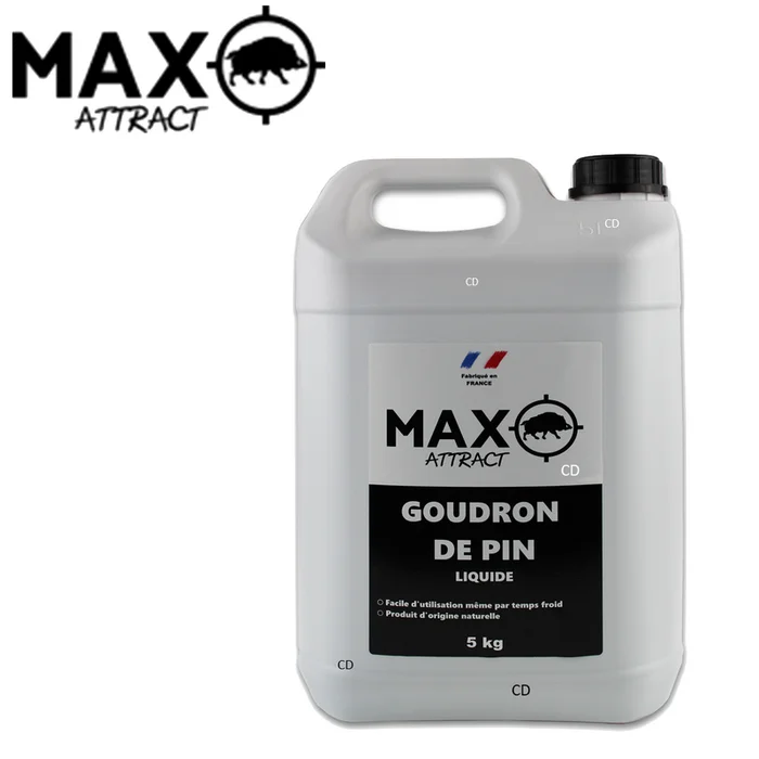 ATTRACTIF SANGLIER GOUDRON DE PIN MAX ATTRACT – JERRICANE PLASTIQUE 5KG