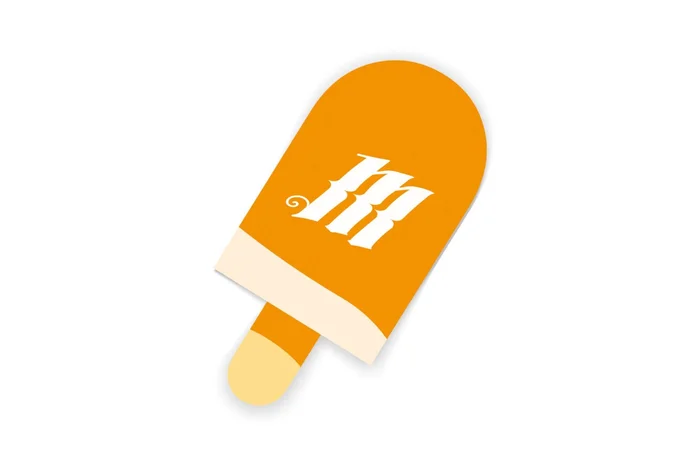 Autocollant MONK ‘Orange Ice Cream’