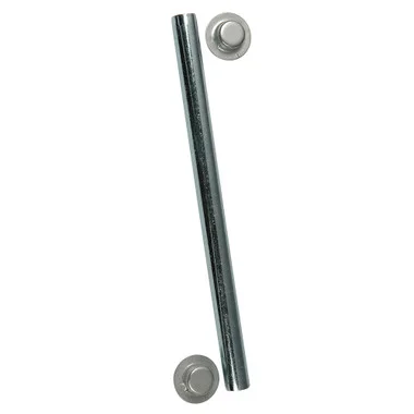 Axe de rouleau C.E. Smith 1/2″ x 5-1/4″ avec écrous à chapeau – Zinc