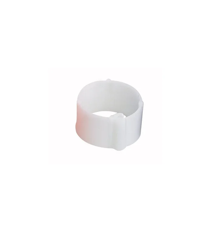 Bague blanche à clips 16 mm par 100