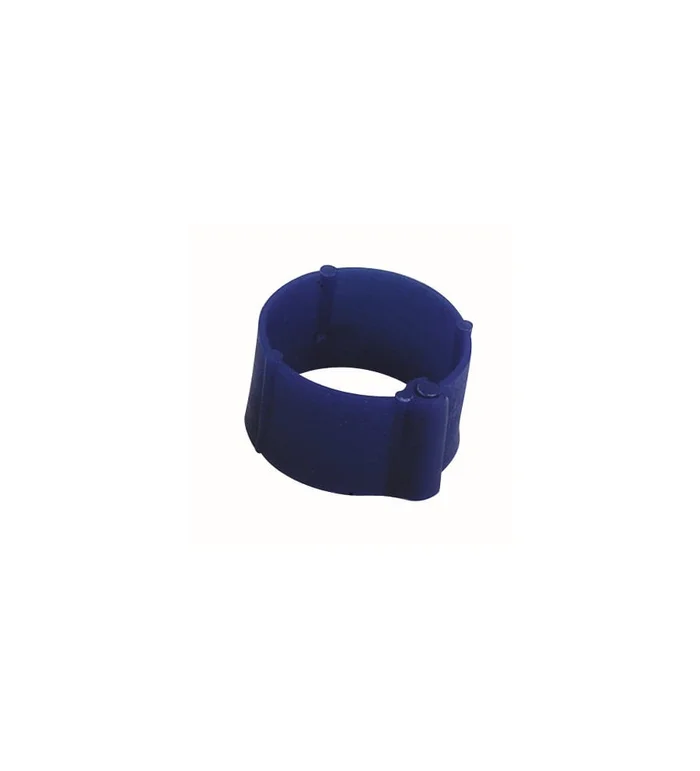 Bague bleue à clips 16 mm par 100