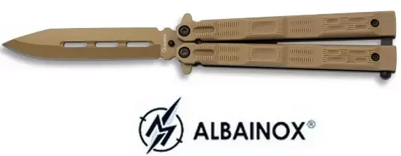Balisong couteau papillon 19,5cm coyote – ALBAINOX