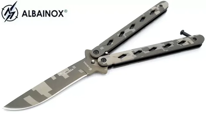 Balisong couteau papillon 21,5cm Anubis – ALBAINOX