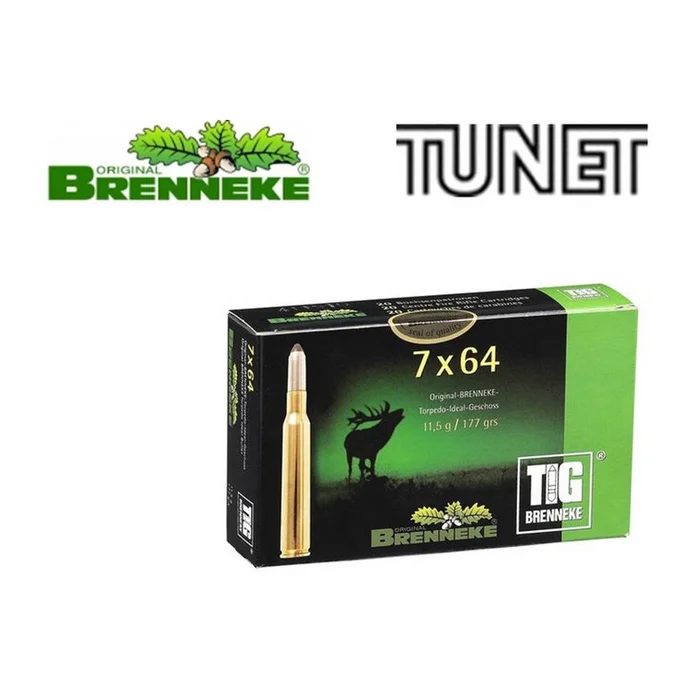 BALLES BRENNEKE TIG 7X64 177 GRAINS PAR 20
