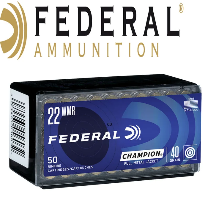 BALLES FEDERAL CHAMPION RIMFIRE 22MAG 40 Grains PAR 50