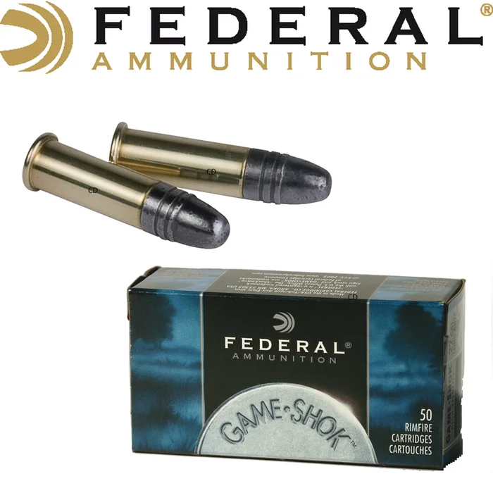 BALLES FEDERAL GAME SHOCK RIMFIRE 22MAG 50 Grains PAR 50