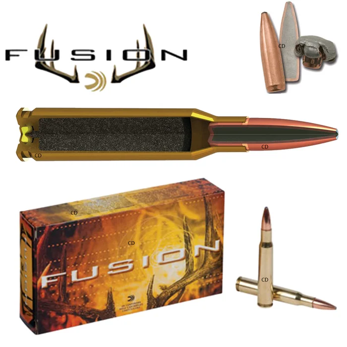 BALLES FEDERAL PREMIUM FUSION RIFLE 30-06 Sprg 165 Grains PAR 20