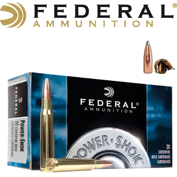 BALLES FEDERAL SPEER HOT-COR SP POWER SHOK 45-70 Government 300 Grains PAR 20