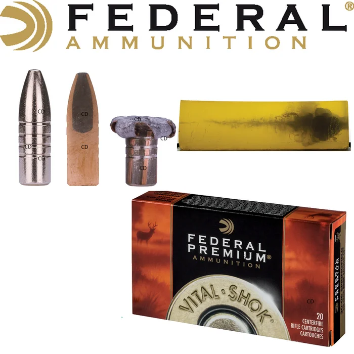 BALLES FEDERAL TROPHY BONDED BEAR CLAW VITAL SHOK 300 WIN MAG 200 Grains PAR 20