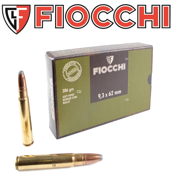 BALLES FIOCCHI SP BONDED 286 GRAINS 9.3X62 PAR 20