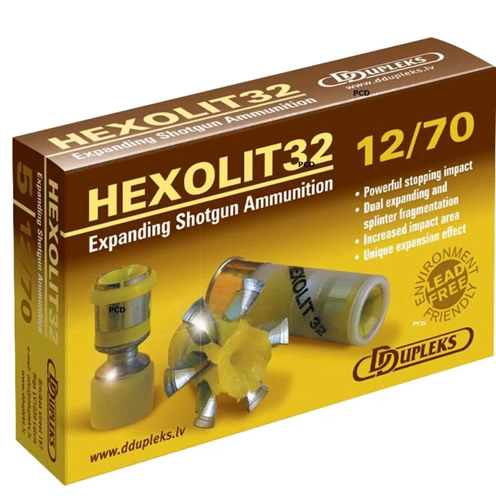 Balles Hexolit 32 Ddupleks Calibre 12 Par 5
