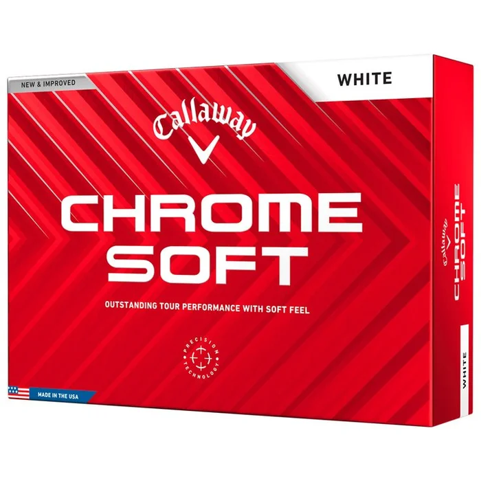 Balles neuves Callaway Golf Chrome Soft White