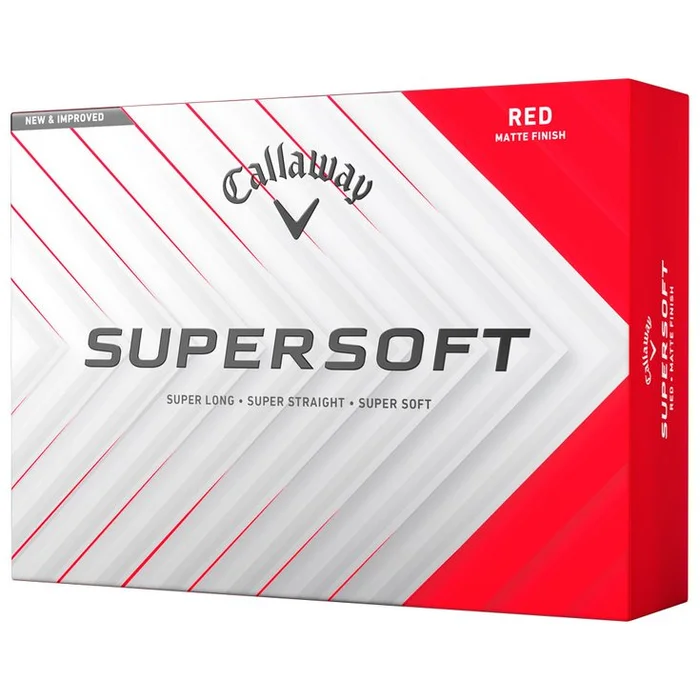 Balles neuves Callaway Golf Supersoft Red