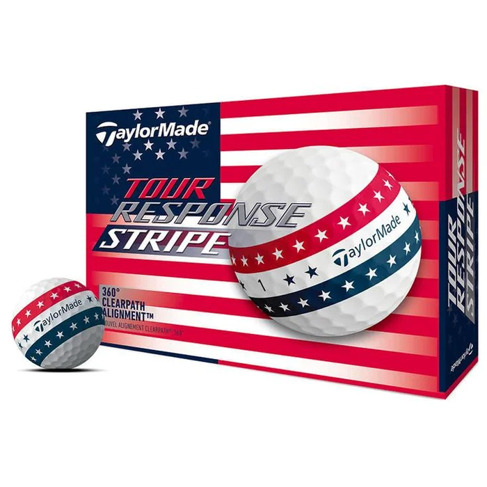 Balles neuves Taylormade Tour Response Stripe USA