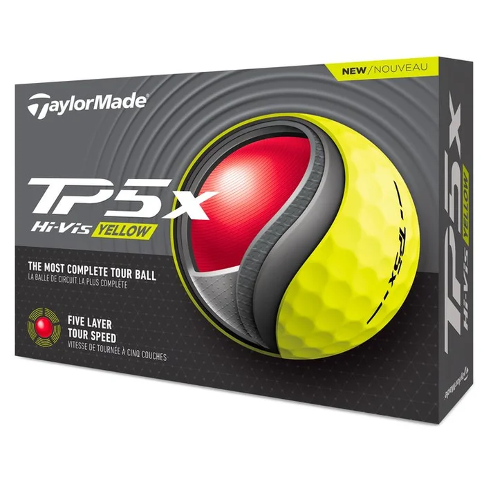 Balles neuves Taylormade TP5x Yellow