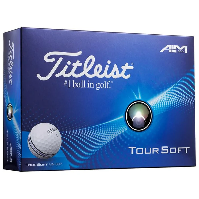 Balles neuves Titleist Tour Soft White AIM 360