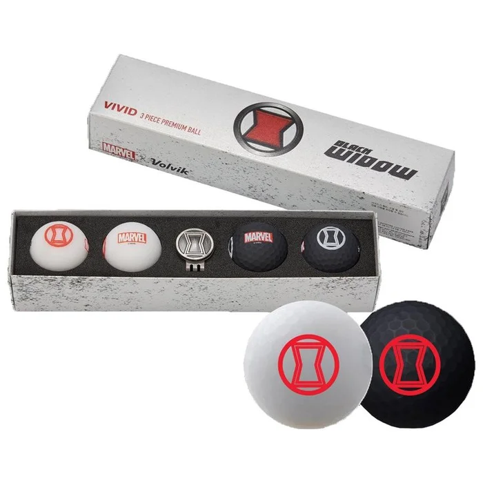 Balles neuves Volvik 4 Balles Vimat + BM Black Widow