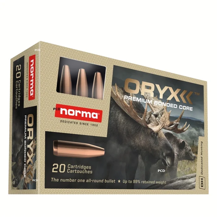 Balles Norma Oryx 270 Weatherby Magnum 150 Grains Par 20