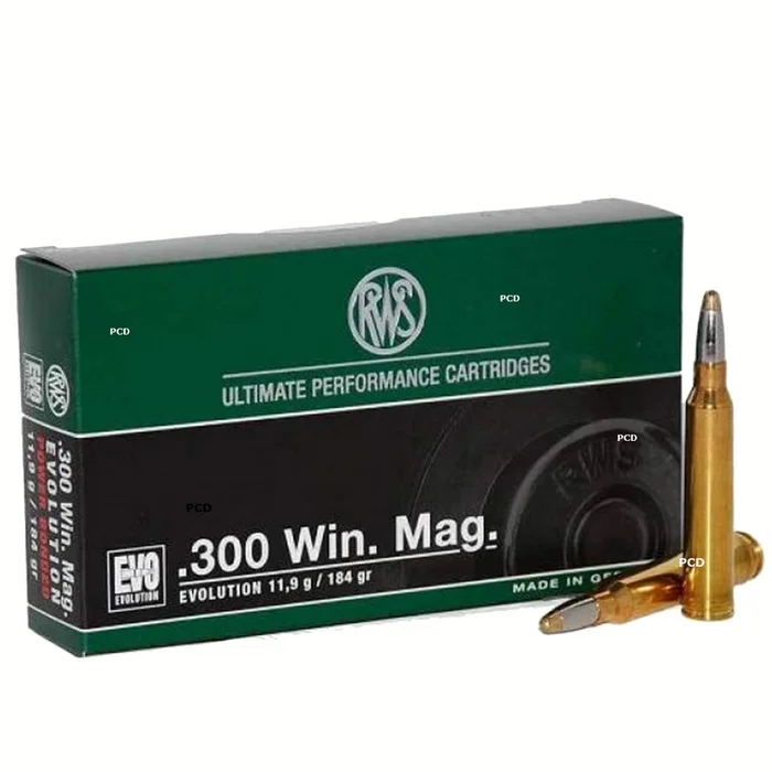 Balles RWS Evo 300 Win Mag 184 Grains Par 20