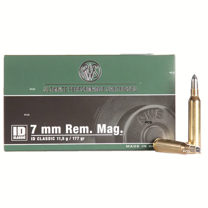 Balles RWS ID Classic 7mm Rem Mag 177 Grains Par 20