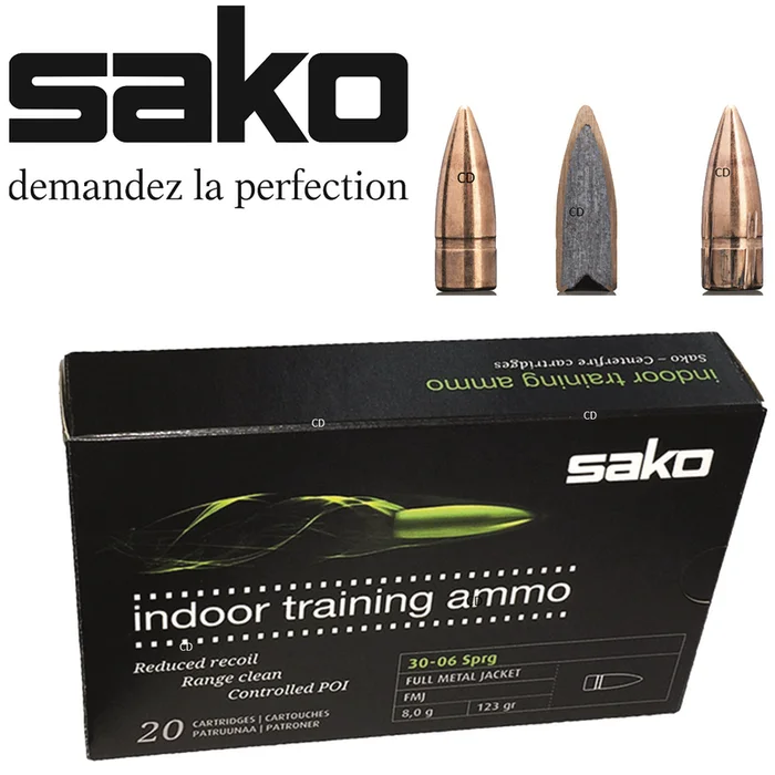 Balles Sako Ciné Tir Speedhead FMJ TA 308 Win 123 Grains Par 20