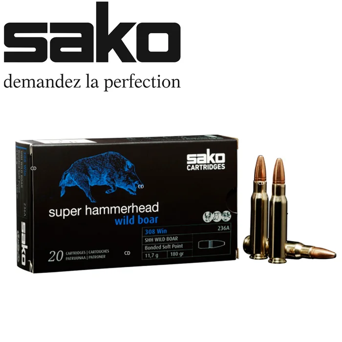 Balles Sako Hammerhead 9.3×62 Wild Boar 286 Grains Par 20