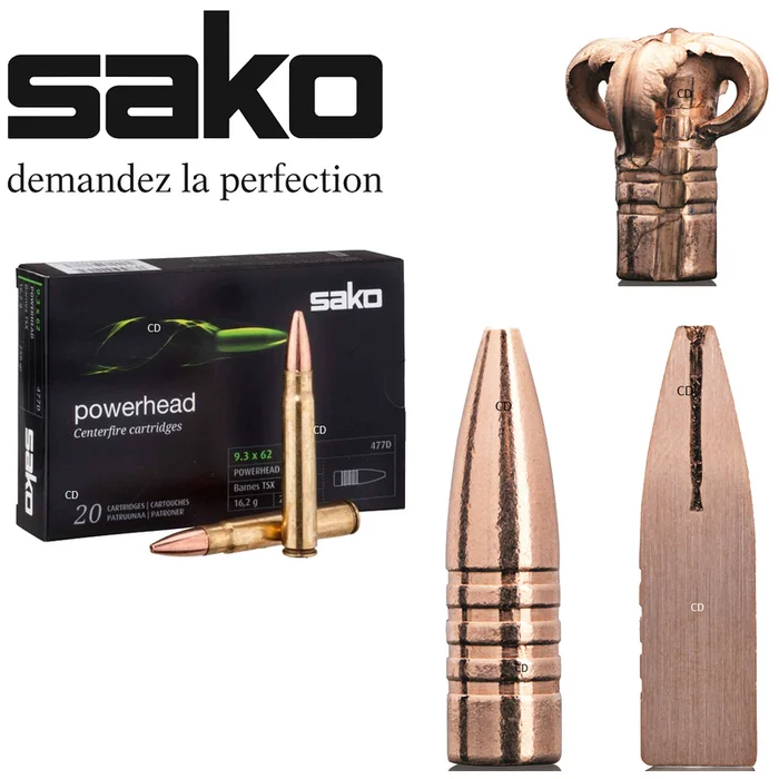 Balles Sako Powerhead SP 375 H&H 270 Grains Par 10