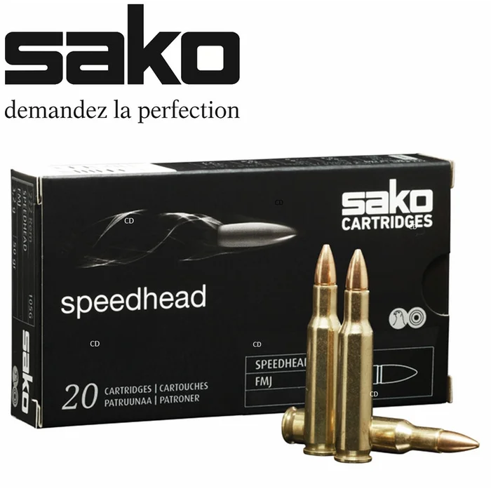 Balles Sako Speedhead FMJ 222 Rem 50 Grains Par 20