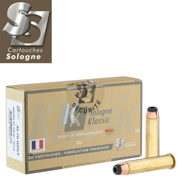 BALLES SOLOGNE KLASSIC 45-70 GVT 300 Grains PAR 20