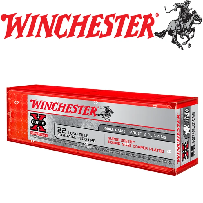 Balles Winchester Super X Copper Plated 22LR Par 100