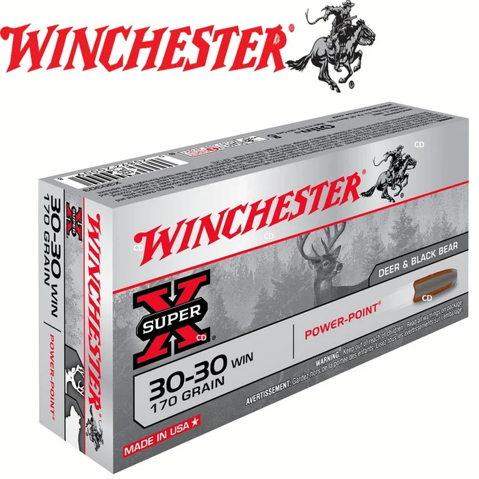 Balles Winchester Super X Power Point 30-30 Win 170 Grains Par 20
