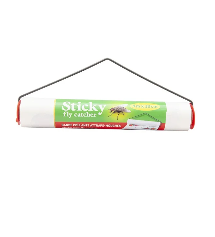 Bande attrape-mouches collante Sticky, 9m x 30cm