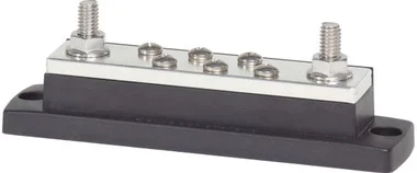 Barre omnibus Blue Sea Maxibus 250a, deux goujons 5/16&Prime; »-18 et six vis #10-24