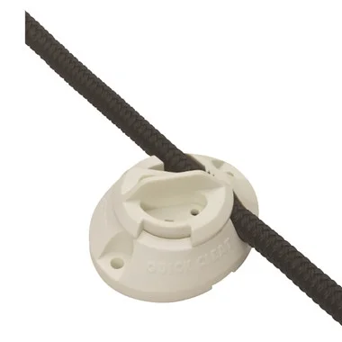 Barton Marine Quick Cleat – 5/16&Prime; – Blanc