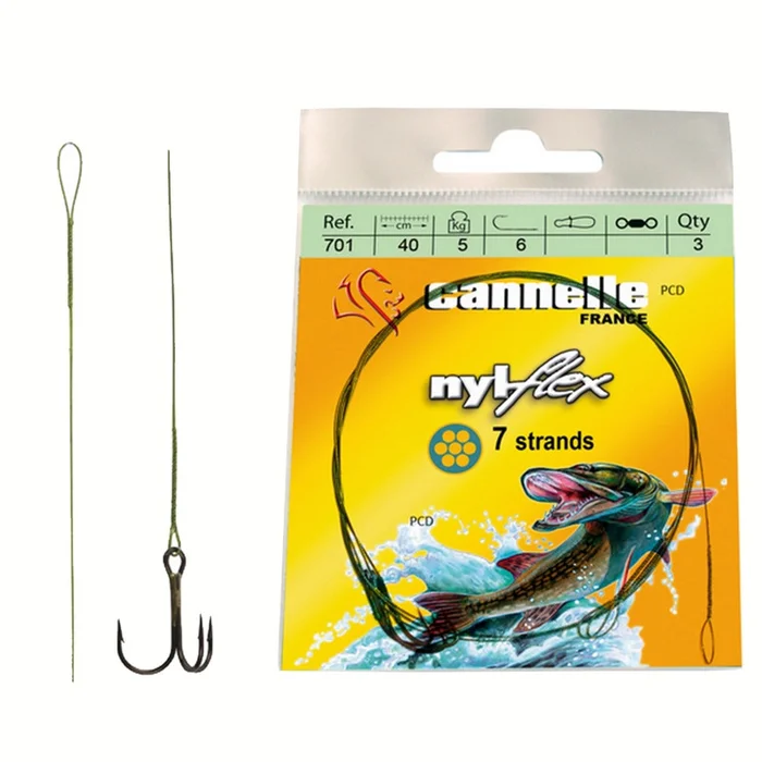 Bas De Ligne Acier VMC Nyflex C703 40cm Par 3