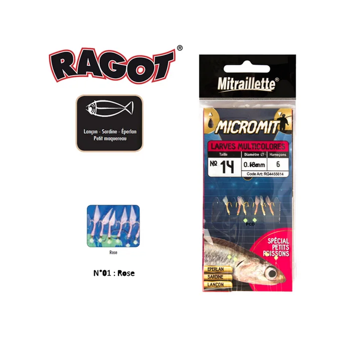 BAS DE LIGNE RAGOT MICROMIT LARVES 6H4 – 0.45MM