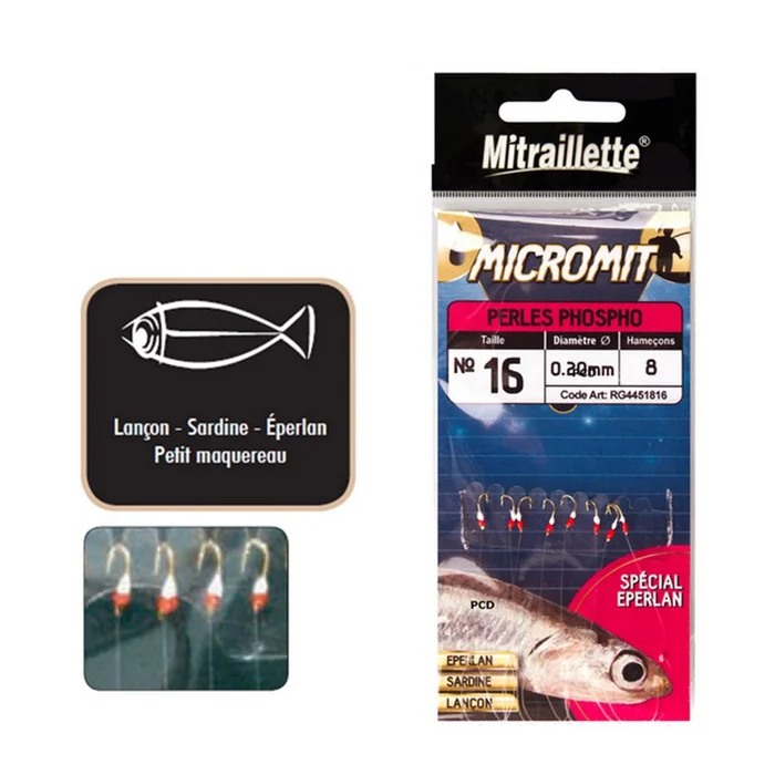 Bas De Ligne Ragot Micromit Perles Phospho