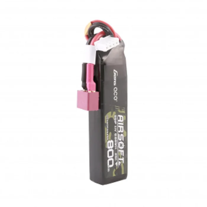 Batterie LiPo Genspow 11.1V 800mAh 25C 1 Élément T-DEAN – Haute Performance – Autonomie Fiable pour Modélisme et Chasse