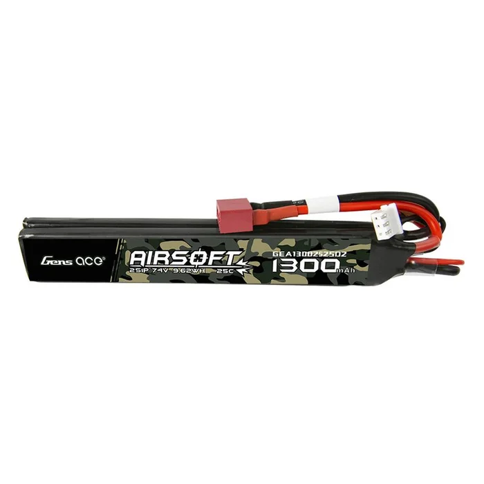 Batterie Lipo Genspow 7.4V 1300mAh 25C 2S1P T-Dean – Haute Performance – Longue Durée – Puissance Fiable pour Modélisme