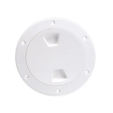 Beckson Plaque de pont à visser centrale lisse de 4″ – Blanc