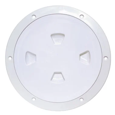 Beckson Plaque de pont à visser centrale lisse de 8″ – Blanc