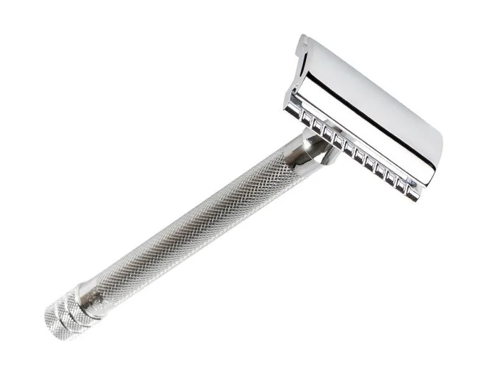 BEL 24.001 RASOIR DE SECURITE MERKUR EXTRA LONG CHROME PEIGNE FERME